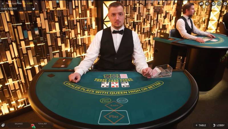 Các loại cược phổ biến trong Live Three Card Poker